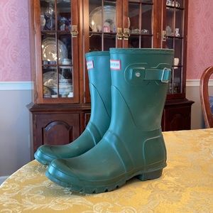 Green HUNTER Garden Boots Size 38